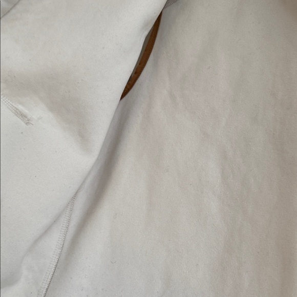 Carhartt White Fleece Vest with Brown Accents sz L - Picture 8 of 10